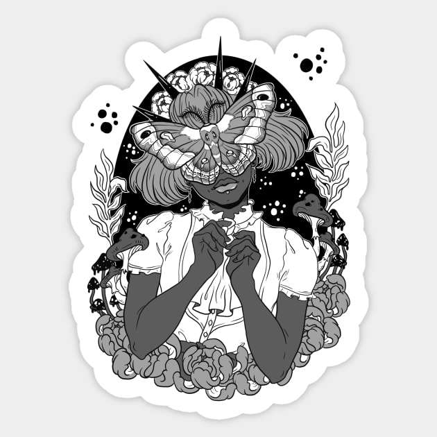 The Seer Sticker by WildSkullflowerArt